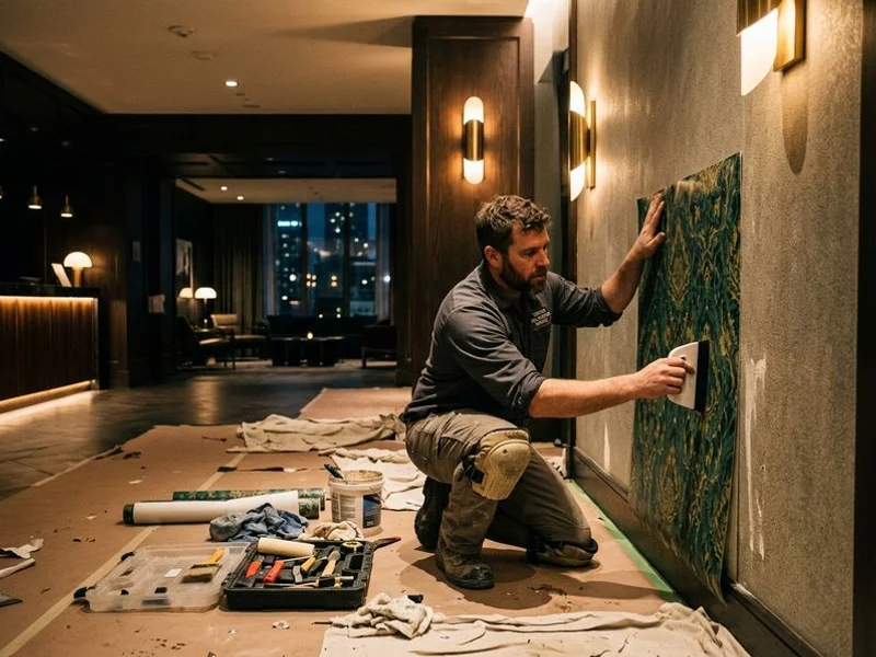 Commercial Wallpaper Installation portfolio 2