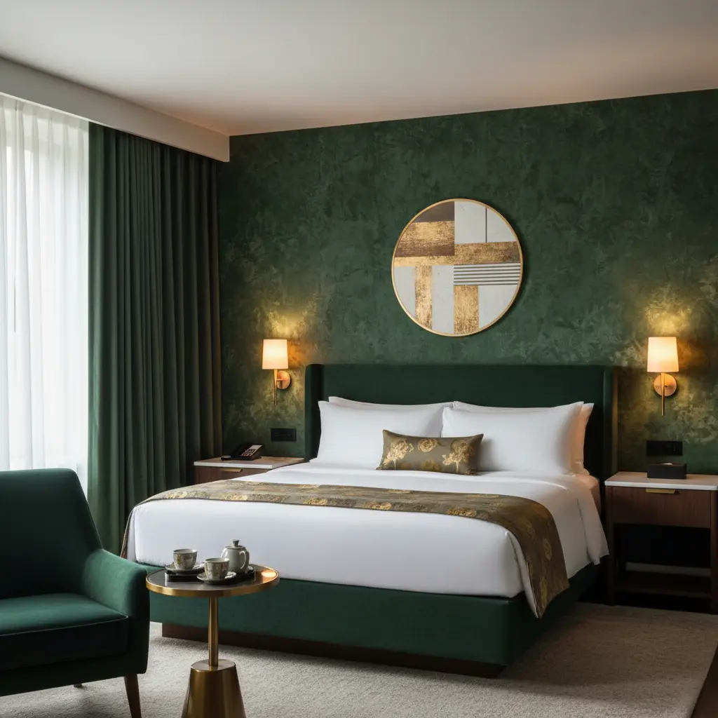Boutique hotel room luxury wallpaper Toronto